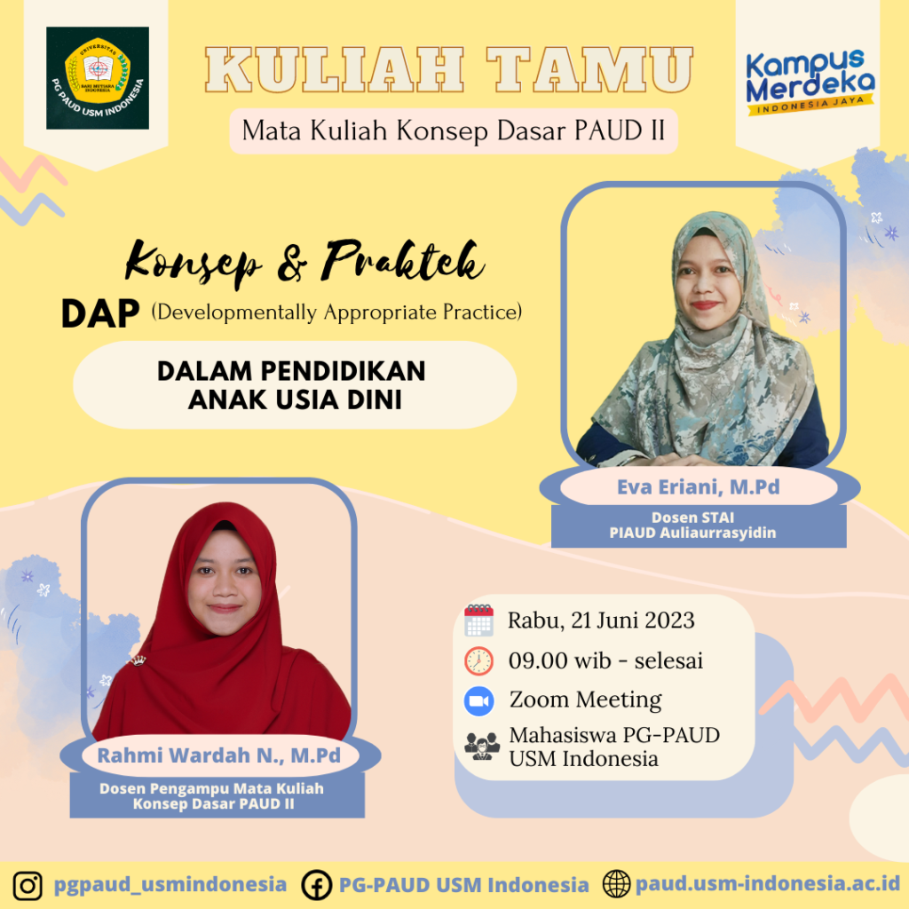 Kuliah Tamu Mata Kuliah Konsep Dasar PAUD II